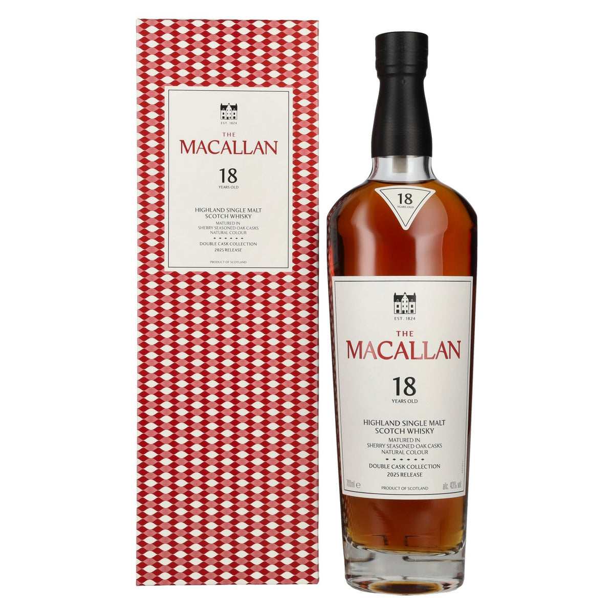 The Macallan 18 Years Old DOUBLE CASK 2025 43% Vol. 0,7l in Geschenkbox