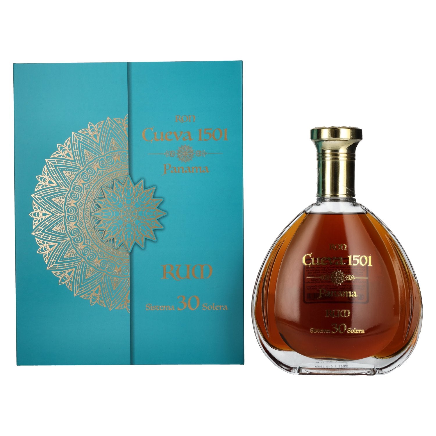 Ron Cueva 1501 Sistema 30 Solera Panama Rum 40% Vol. 0,7l in geschenkverpakking