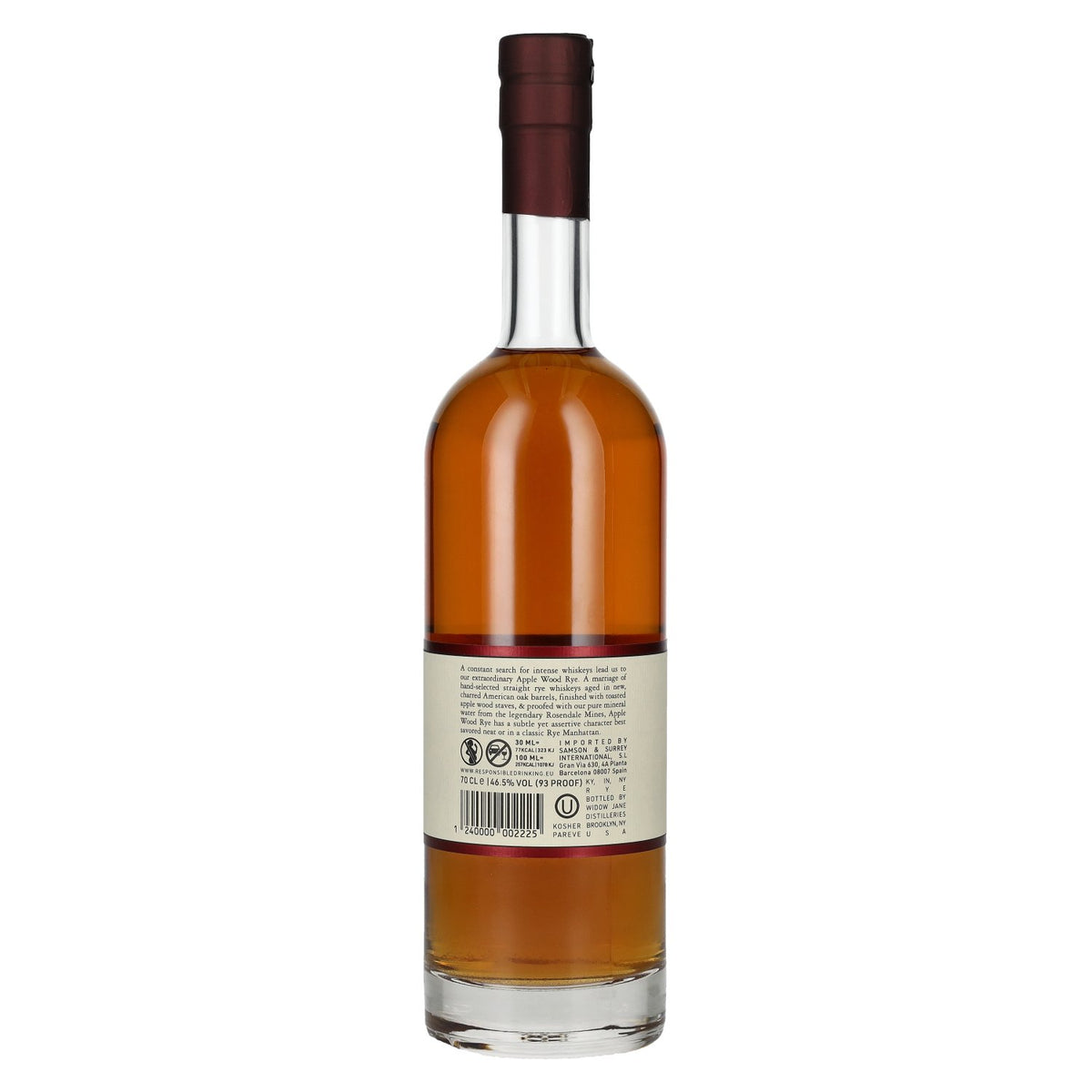 Widow Jane Rye Apple Wood Aged 46,5 % vol. 0,7 l