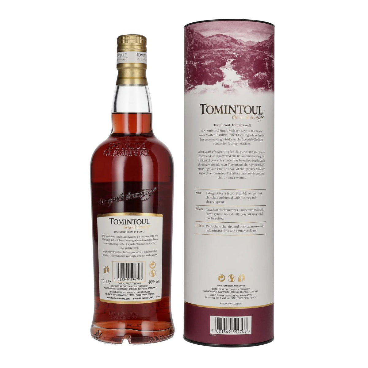 Tomintoul Small Batch Tawny Port Cask Finish 40% vol. 0.7 l in a gift box