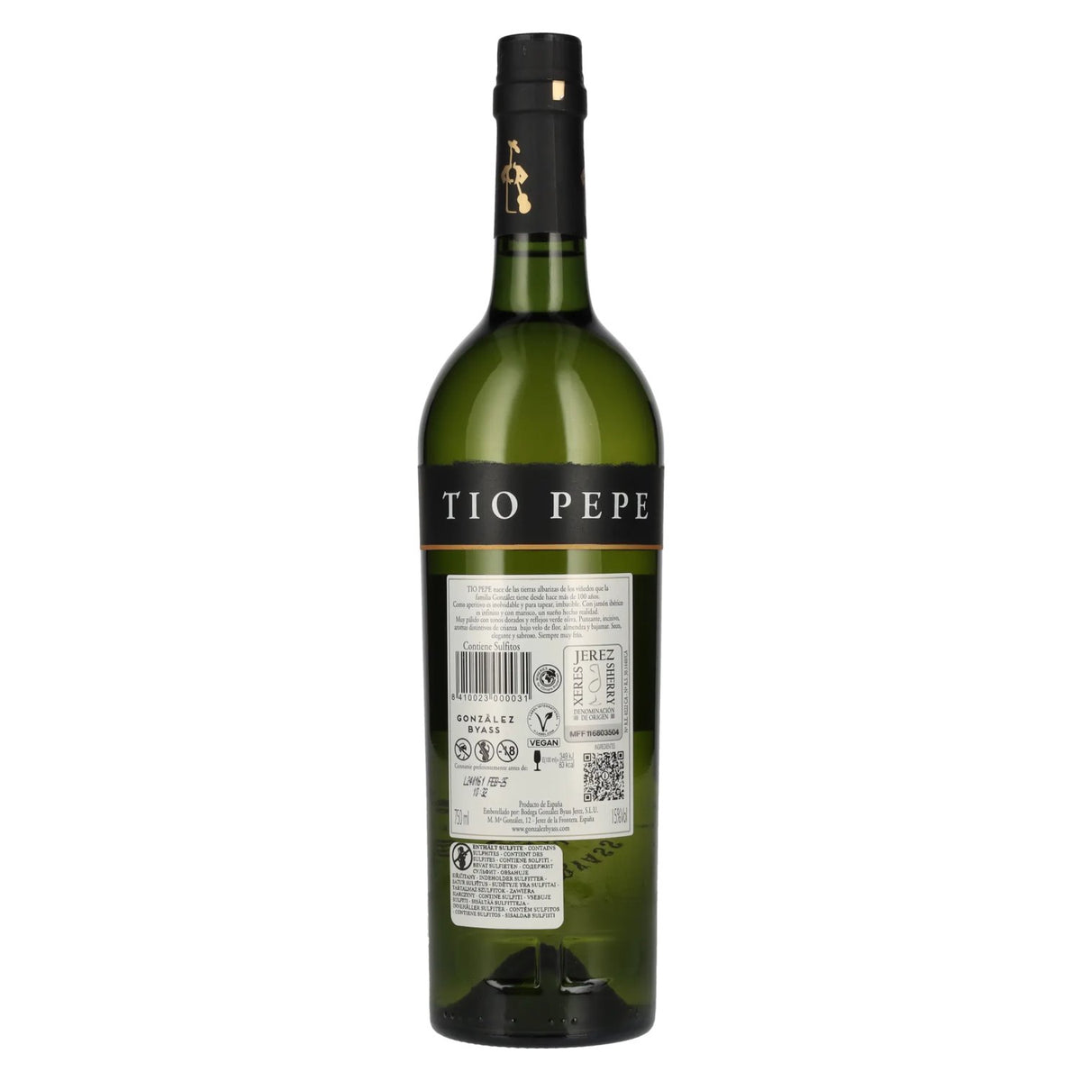 Tio Pepe Fino Muy Seco PALOMINO FINO sherry 15% vol. 0,75 l