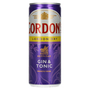 Gordon's Gin &amp; Tonic 6,4 % vol., canette de 0,25 l, consigne