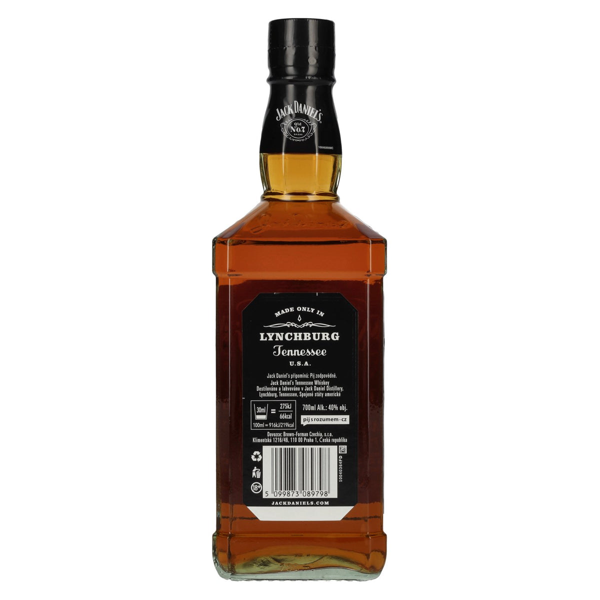 Whisky Jack Daniel's du Tennessee, 40 % vol., 0,7 l, dans un coffret cadeau avec un réveil
