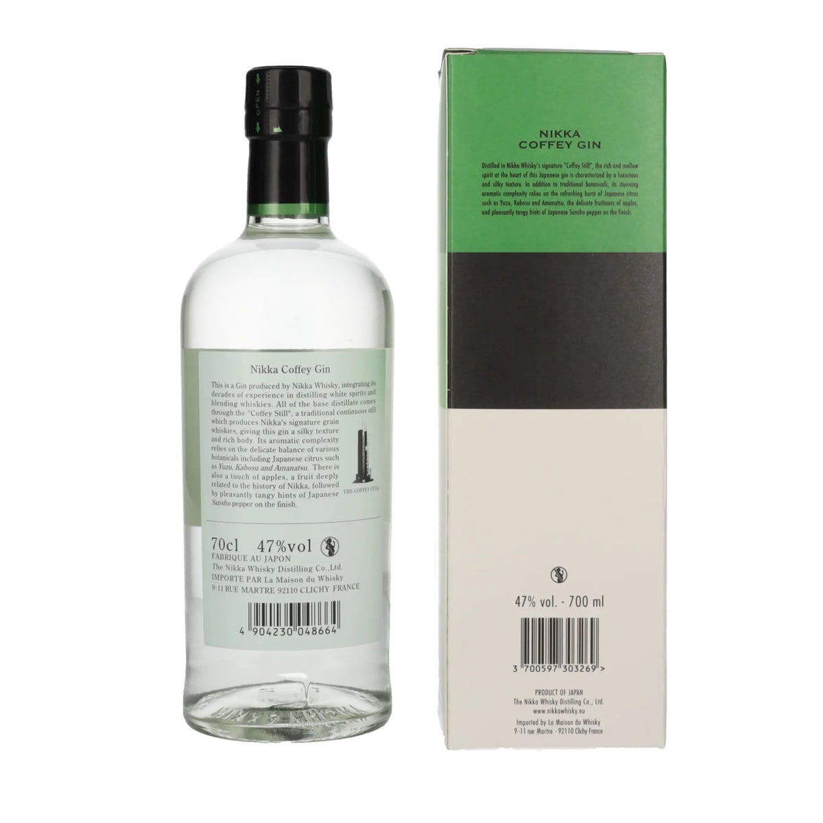 Nikka Coffey Gin 47% vol. 0,7 l in geschenkverpakking