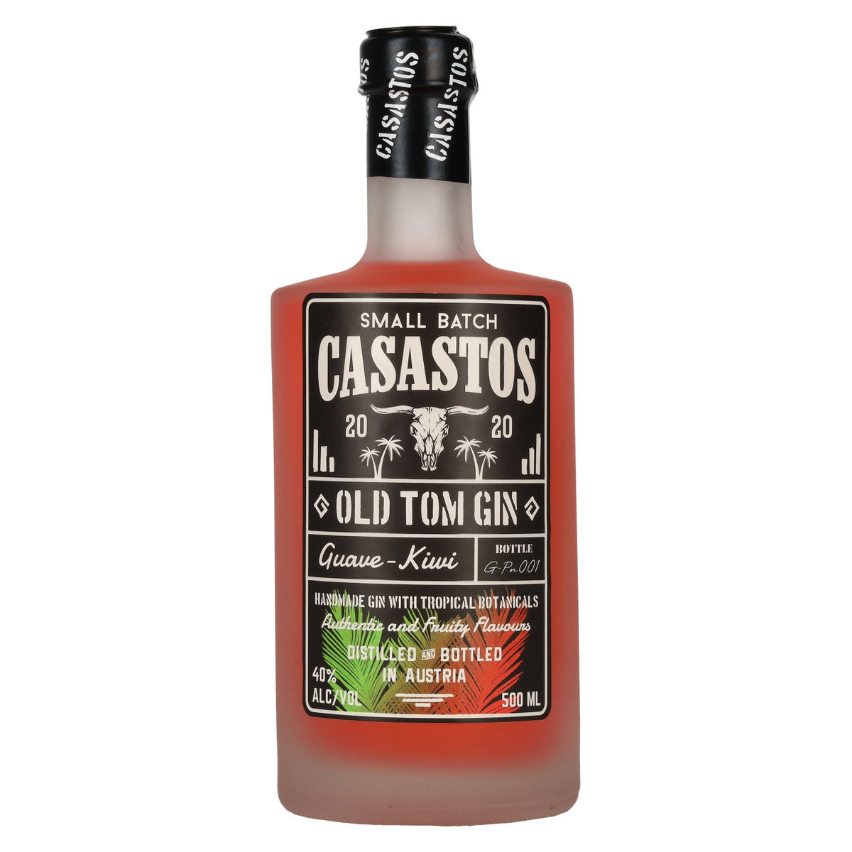 CASASTOS Oude Tom Gin Small Batch Guava-Kiwi 40% Vol. 0,5l
