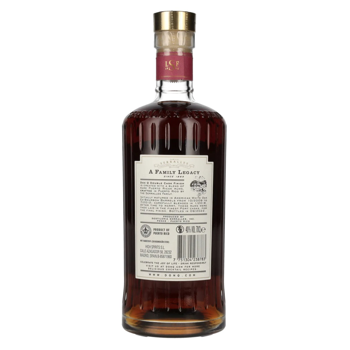 Don Q Double Cask PORT CASK FINISH Rum 40% vol. 0.7l