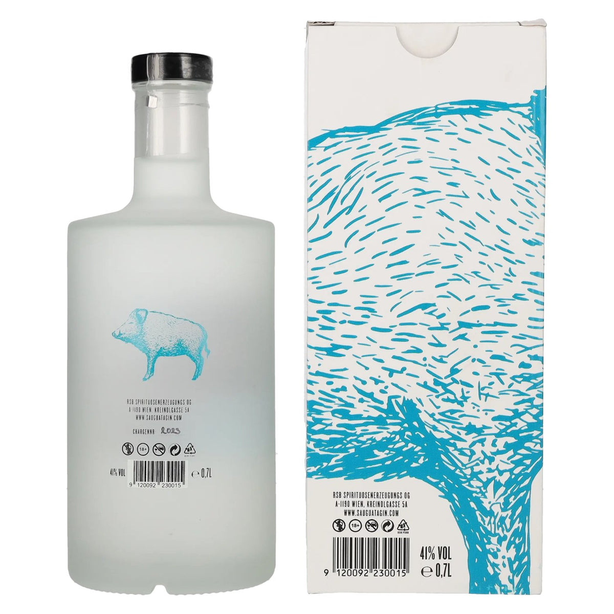 Sau-Guata Gin 41% vol., 0.7 l, in a gift box