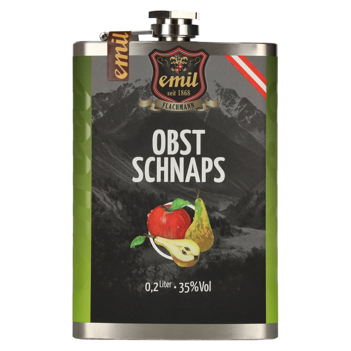 emil 1868 Eau-de-vie de fruits 35 % vol., 0,2 l, en flasque