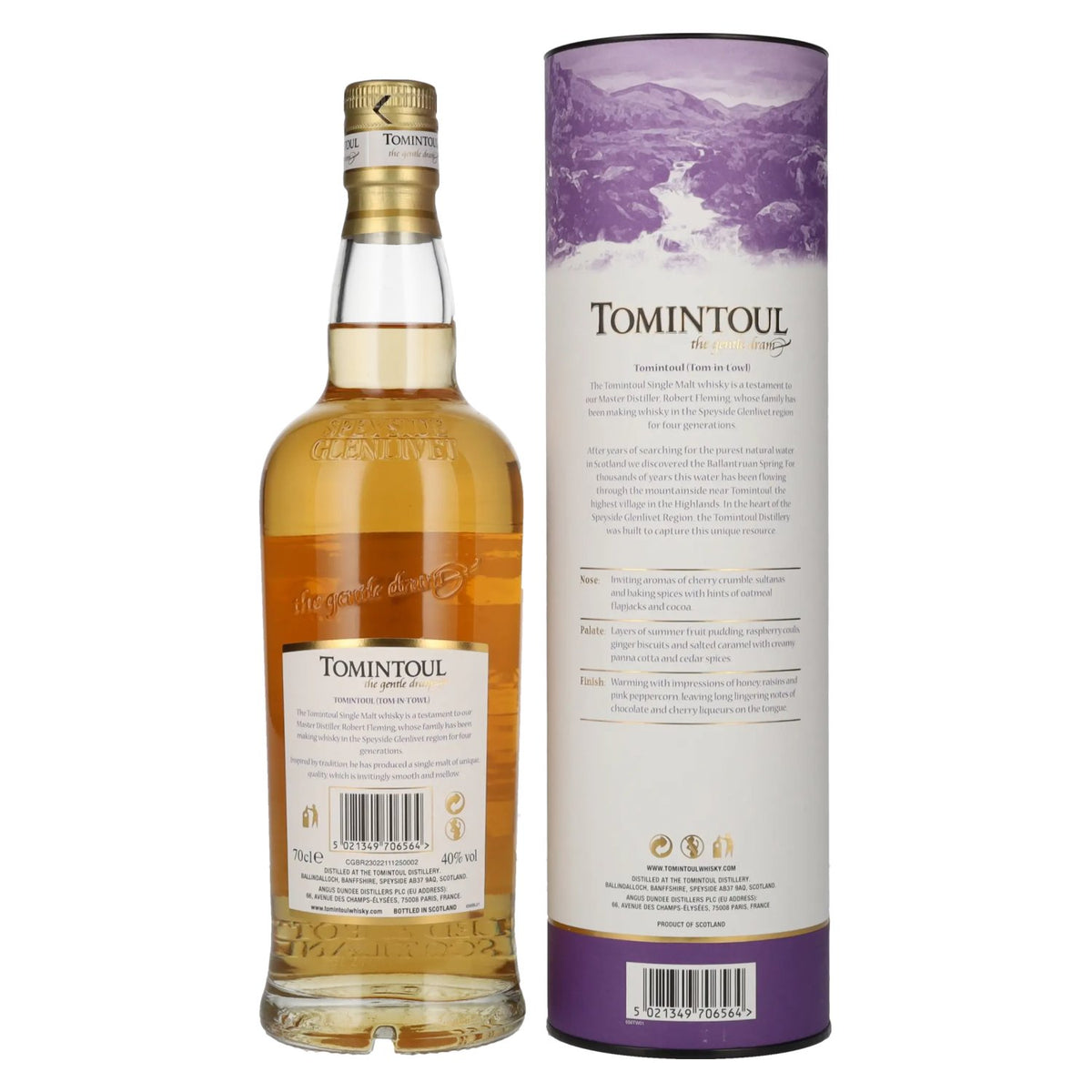 Tomintoul Small Batch Amarone Wine Cask Finish 40 % vol., 0,7 l, dans un coffret cadeau