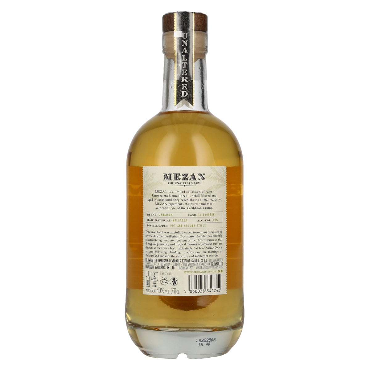 Mezan XO The Unaltered Jamaica Rum 40 % vol. 0,7 l