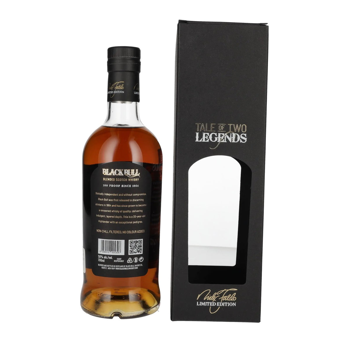 Black Bull 30 Years Old Double Matured Nick Faldo Limited Edition 50% vol. 0,7l en boîte cadeau