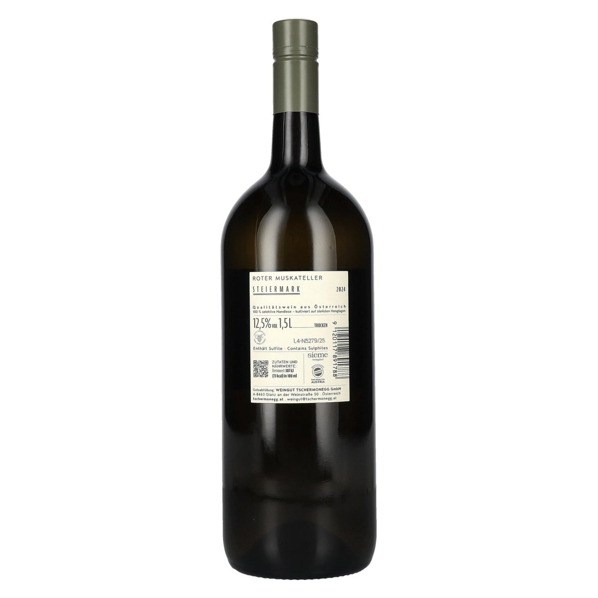 Tschermonegg Muscat rouge de Styrie 2024 12,5 % vol. 1,5 l