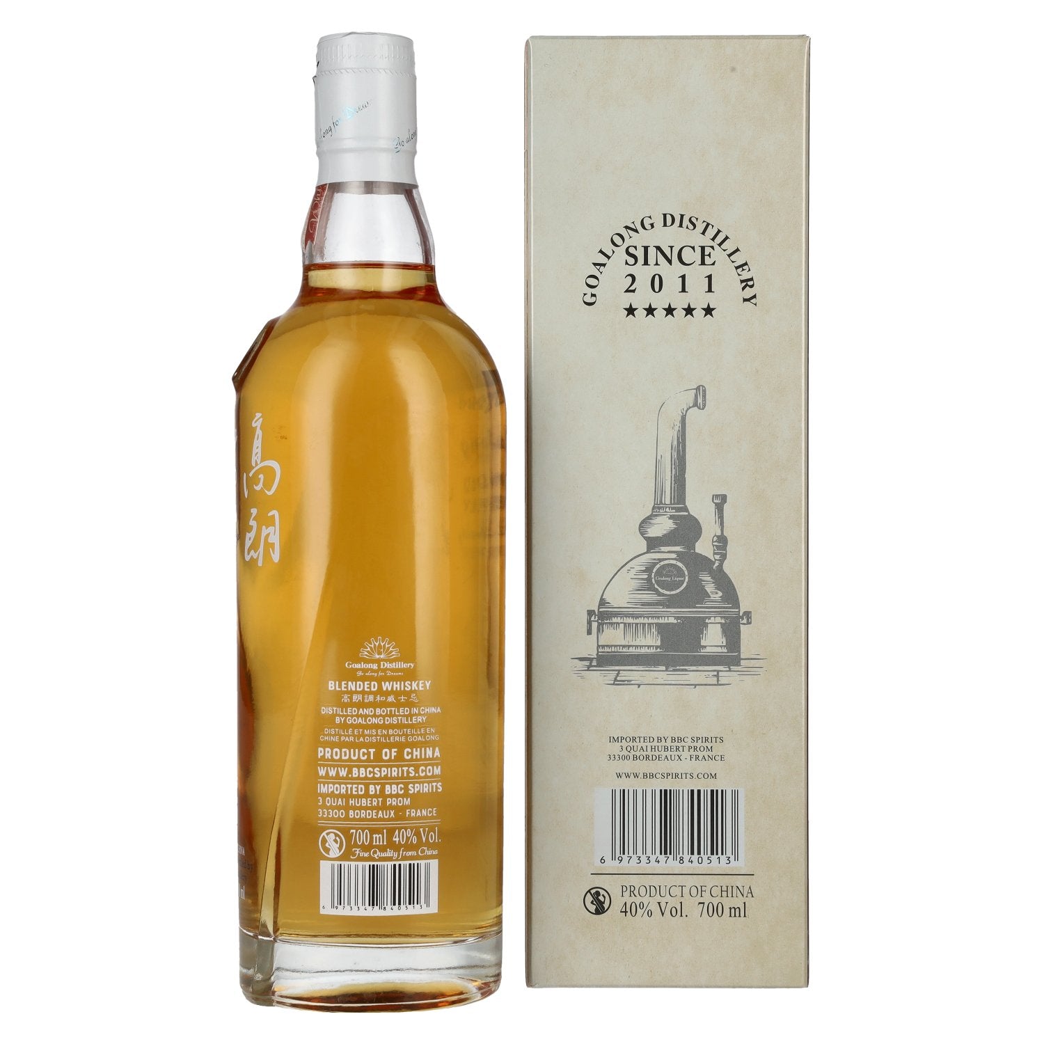 GOALONG Premium Blended OAK CASK Chinese Whiskey 40% Vol. 0,7l in Geschenkbox