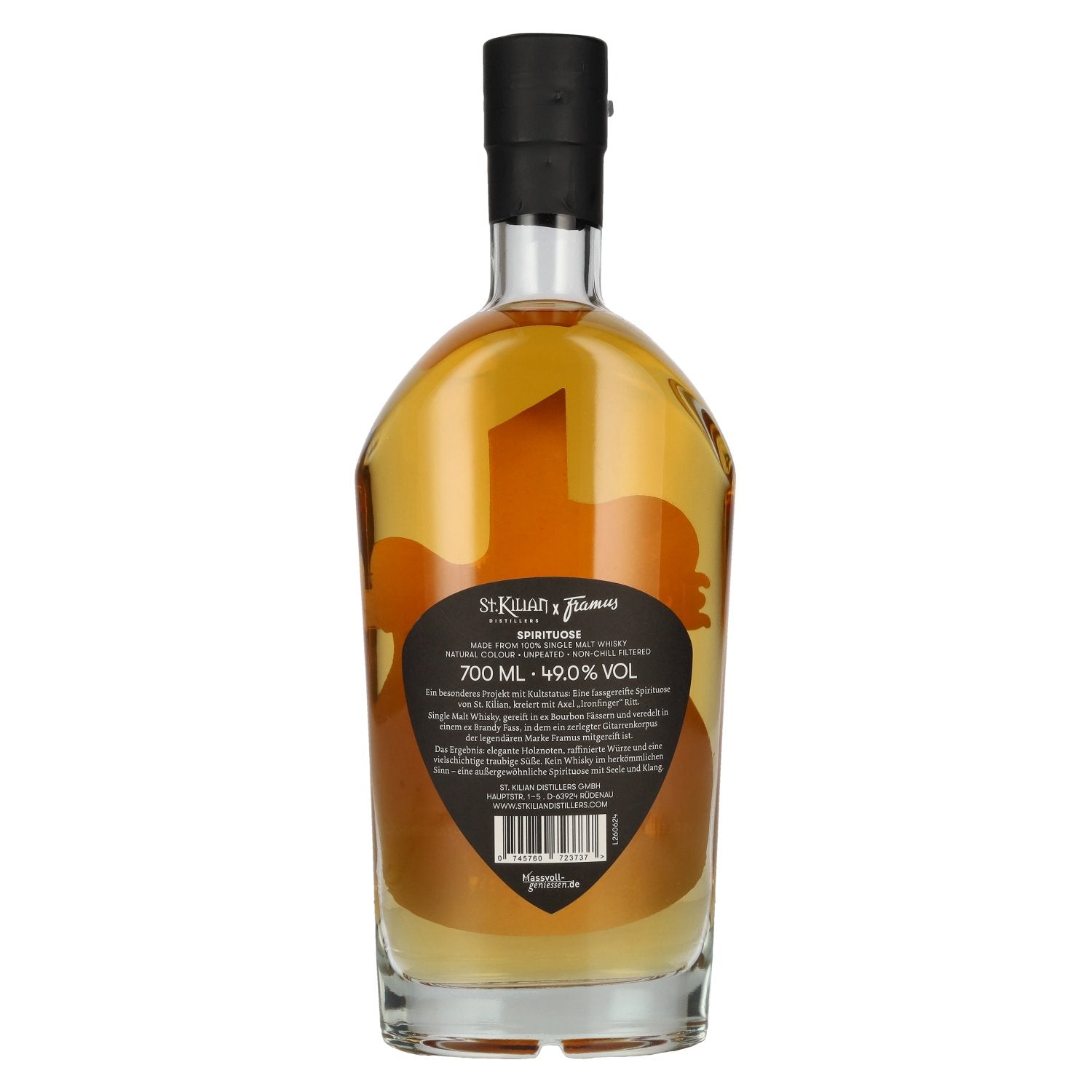 St. Kilian x Framus IRONFINGER Chapter TWO Single Malt Whisky 49% Vol. 0,7l