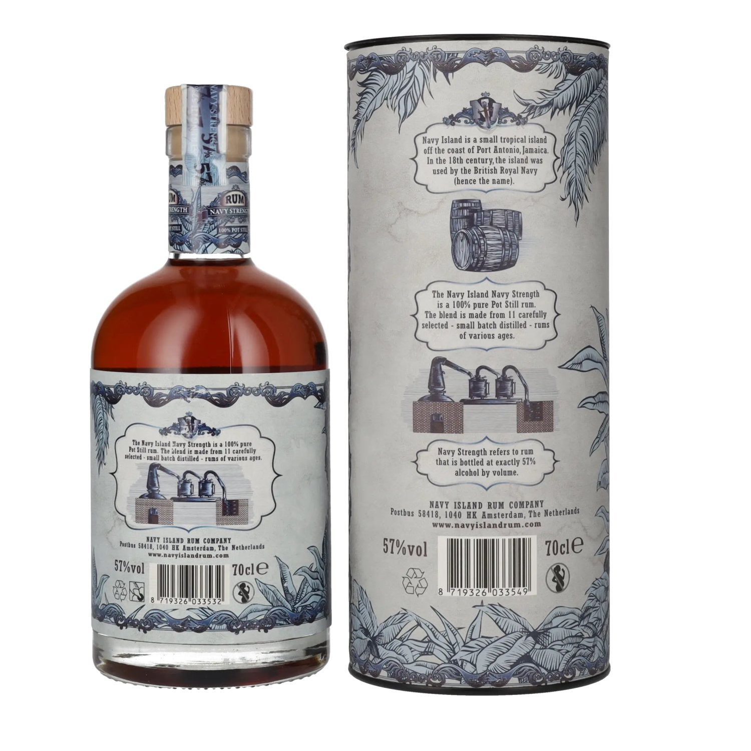Navy Island JAMAICA Navy Strength Rum 57% vol. 0,7l en coffret cadeau