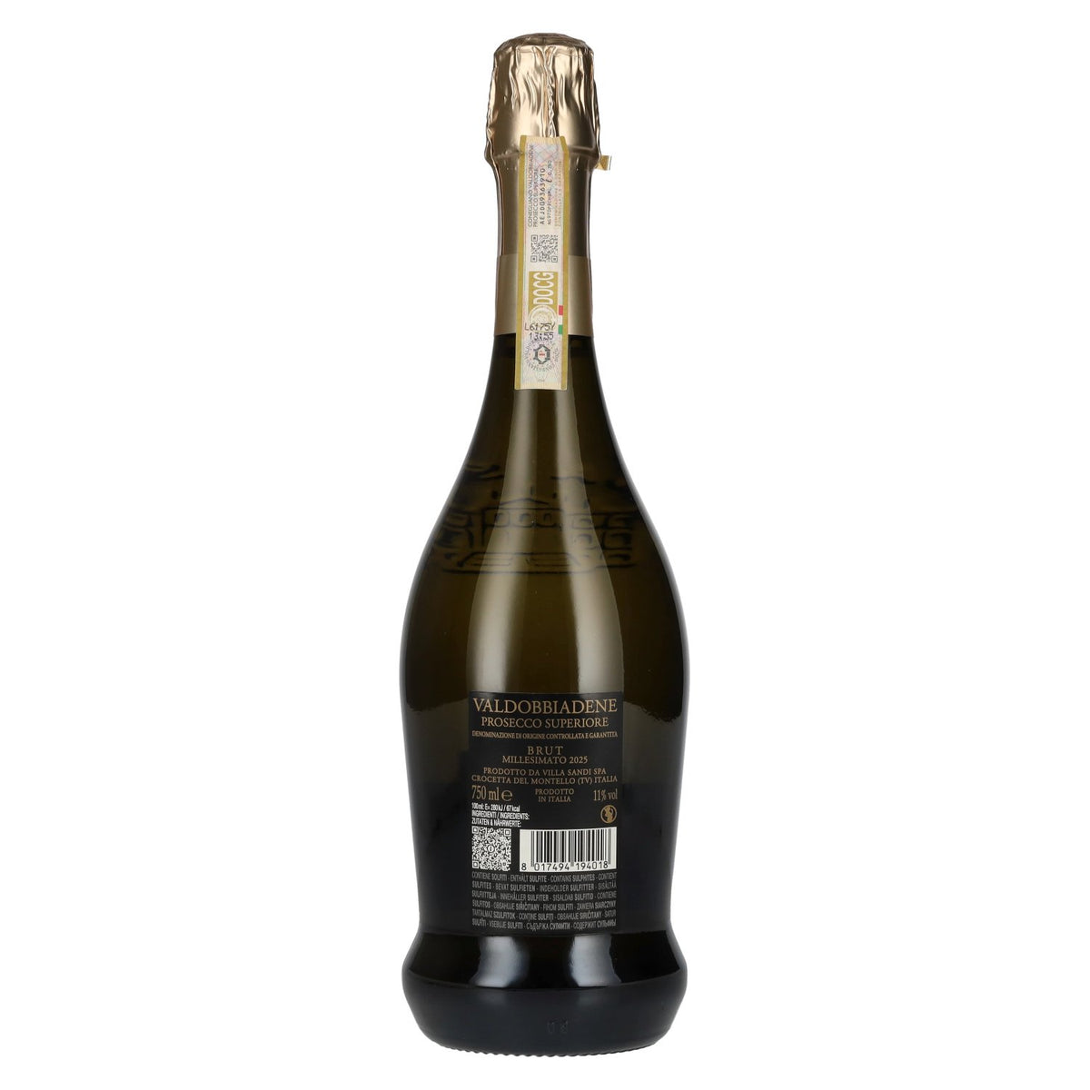 Villa Sandi Valdobbiadene Prosecco Superiore Brut Millesimato DOCG 2025 11% Vol. 0,75l