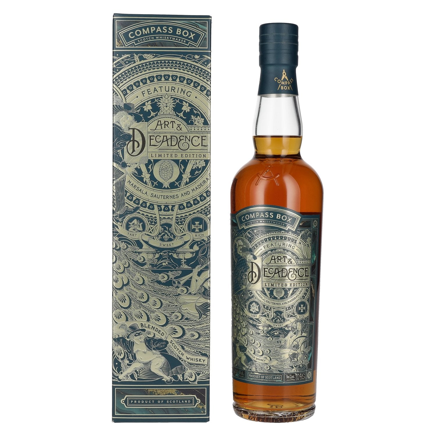 Compass Box ART &amp; DECADENCE Blended Scotch Whisky 49% Vol. 0,7l in geschenkverpakking
