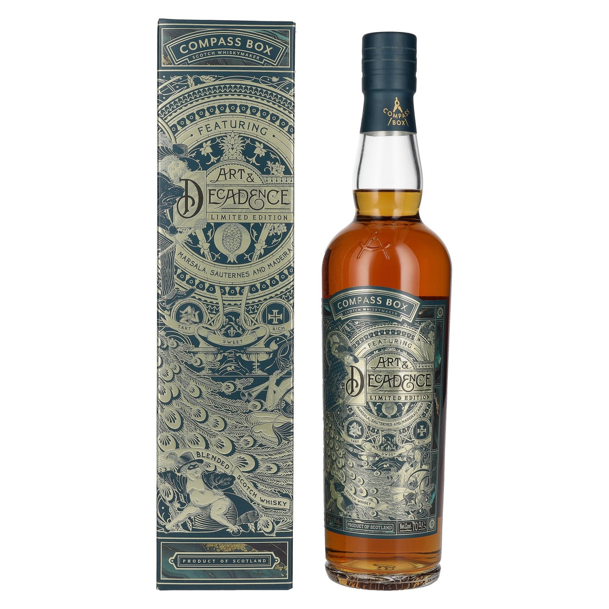 Compass Box ART &amp; DECADENCE Blended Scotch Whisky 49% Vol. 0,7l in geschenkverpakking