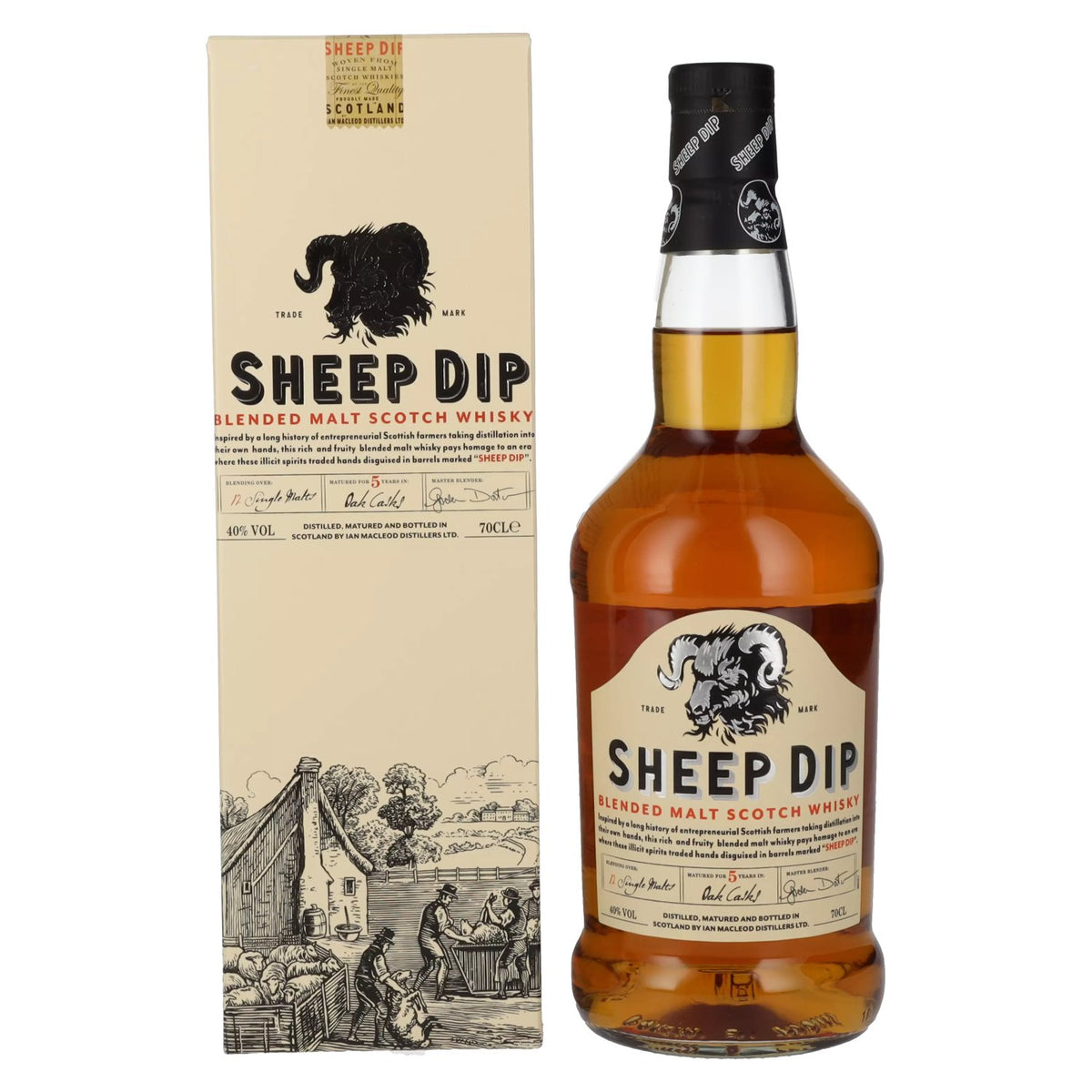 Sheep Dip Blended Malt Scotch Whisky 40% Vol. 0,7l in Geschenkbox
