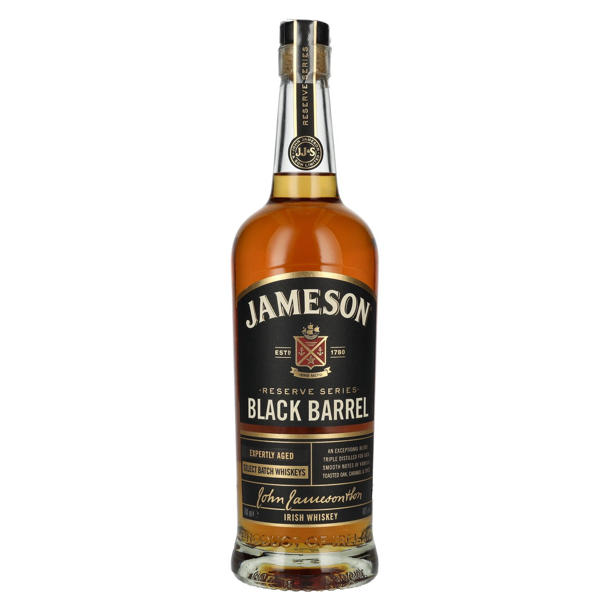 Jameson BLACK BARREL Triple Distilled Irish Whiskey 40% Vol. 0,7l