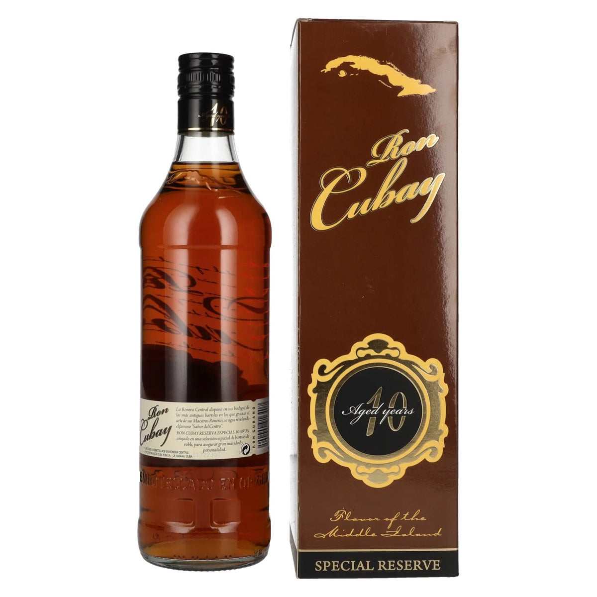 Ron Cubay 10 Years Old RESERVA ESPECIAL 40% ABV 0.7 l in a gift box