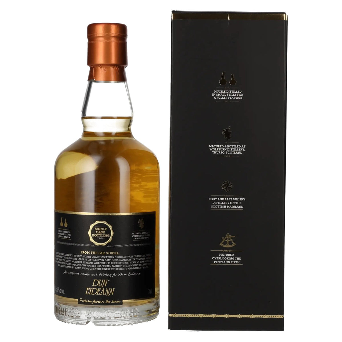 Wolfburn DUN EIDEANN Single Malt Scotch Whisky 55% vol. 0,7 l in geschenkverpakking