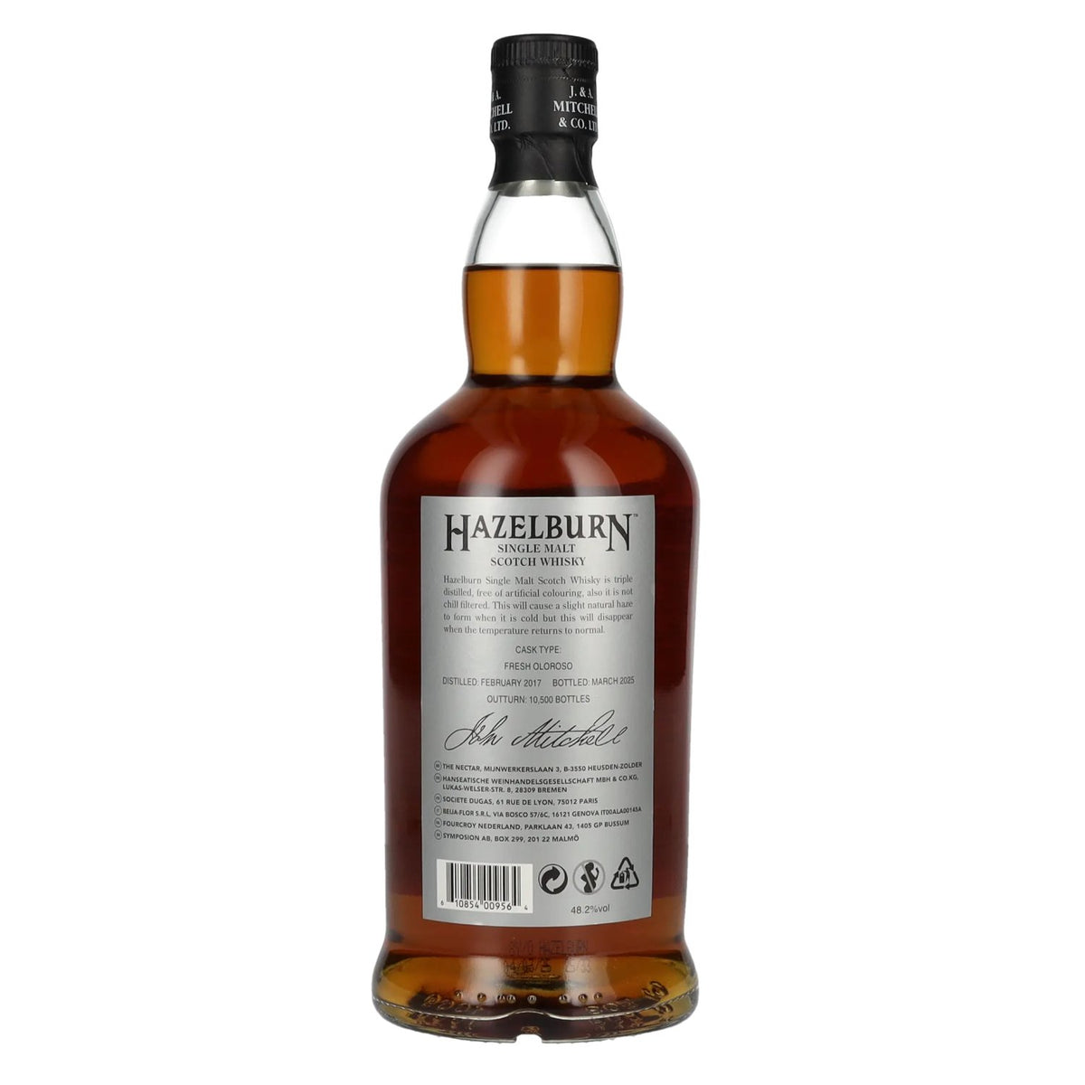 Hazelburn 8 Years Old Oloroso Cask Matured Campbeltown Single Malt Scotch Whisky 48,2% Vol. 0,7l