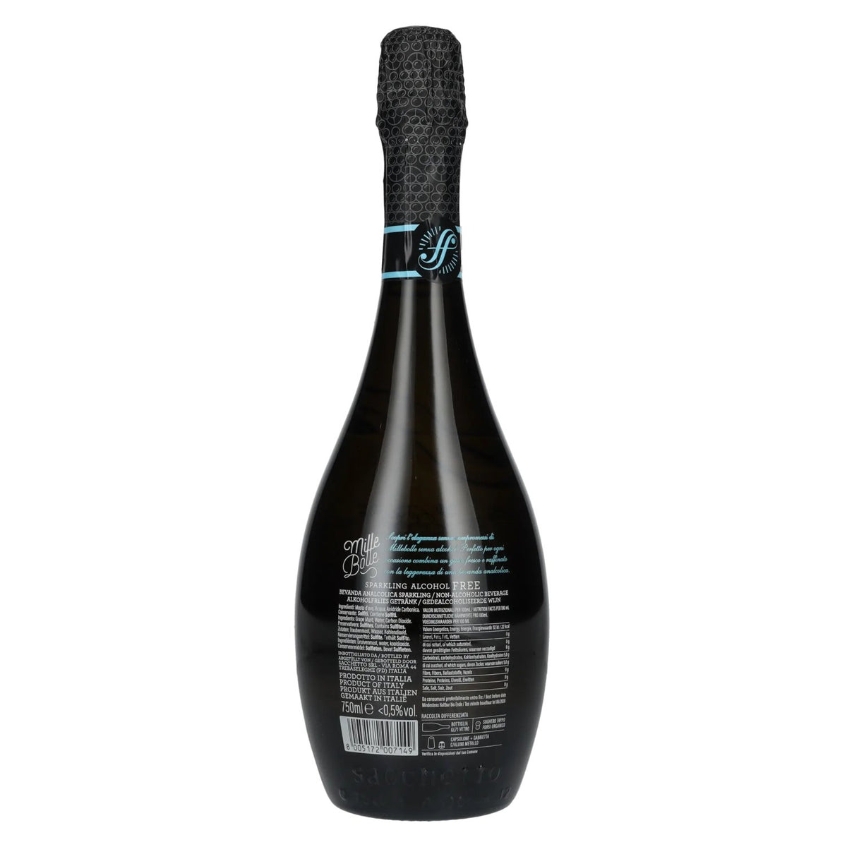 Sacchetto Mille Bolle Sparkling Alcohol Free 0,75l