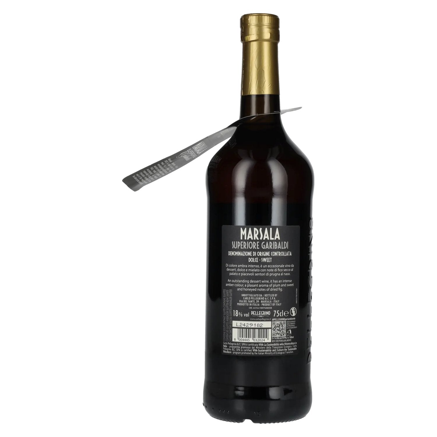 Pellegrino 1880 Marsala SUPERIORE GARIBALDI ZWART 18% Vol. 0,75l
