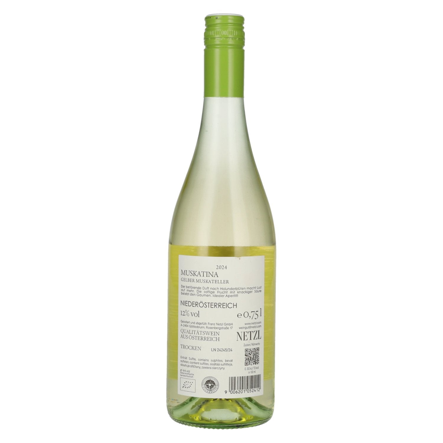 Netzl Gelber Muskateller MUSKATINA 2024 12% Vol. 0,75l