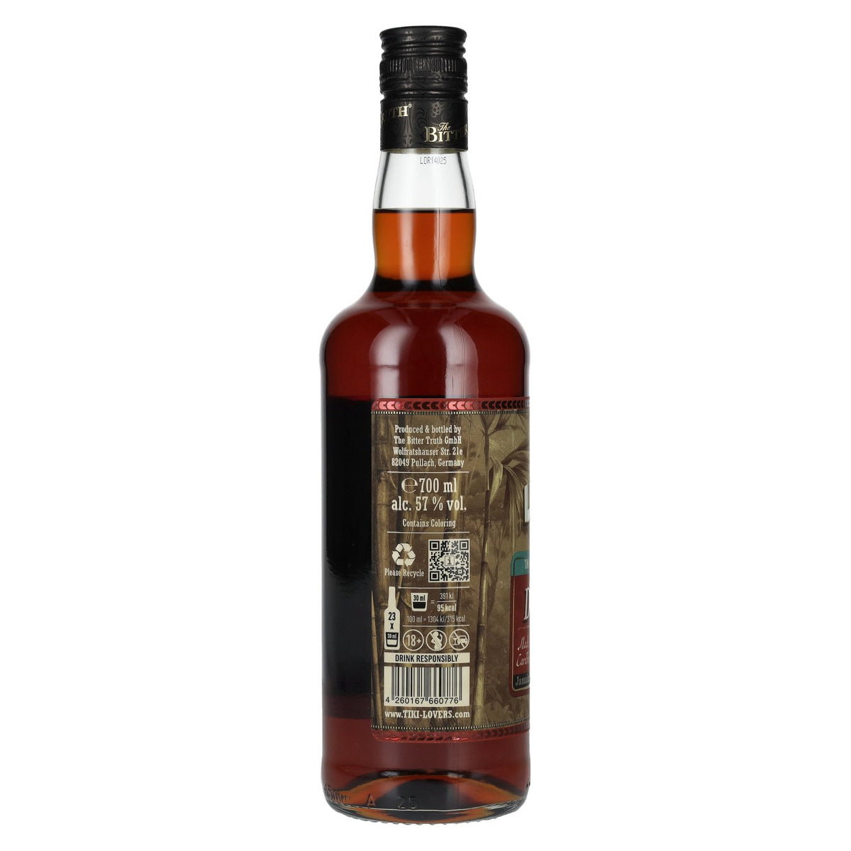 Tiki Lovers Rum – Finest Caribbean Blend, 57% ABV, 0.7l