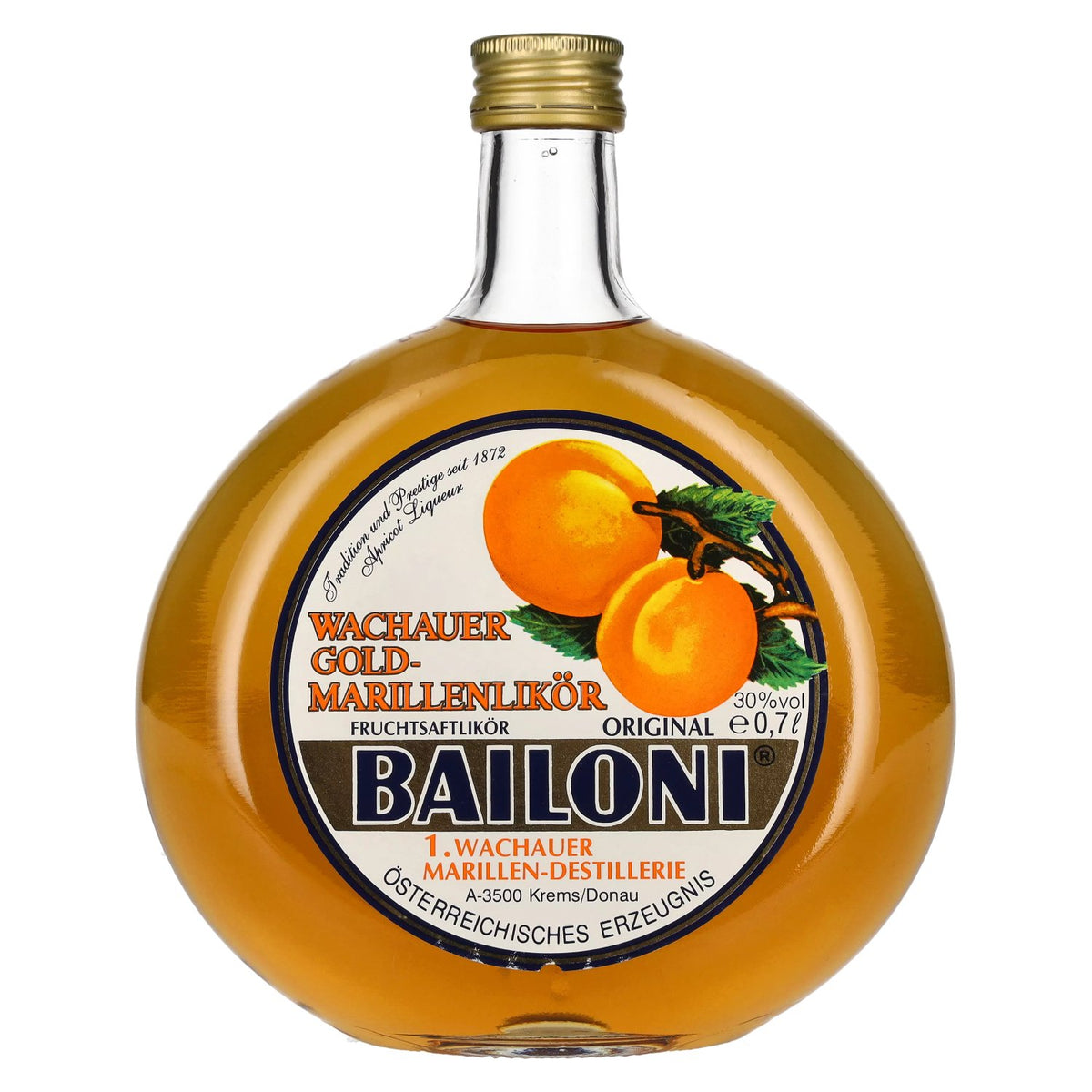 Bailoni Wachau gouden abrikozenlikeur 30% vol. 0.7l