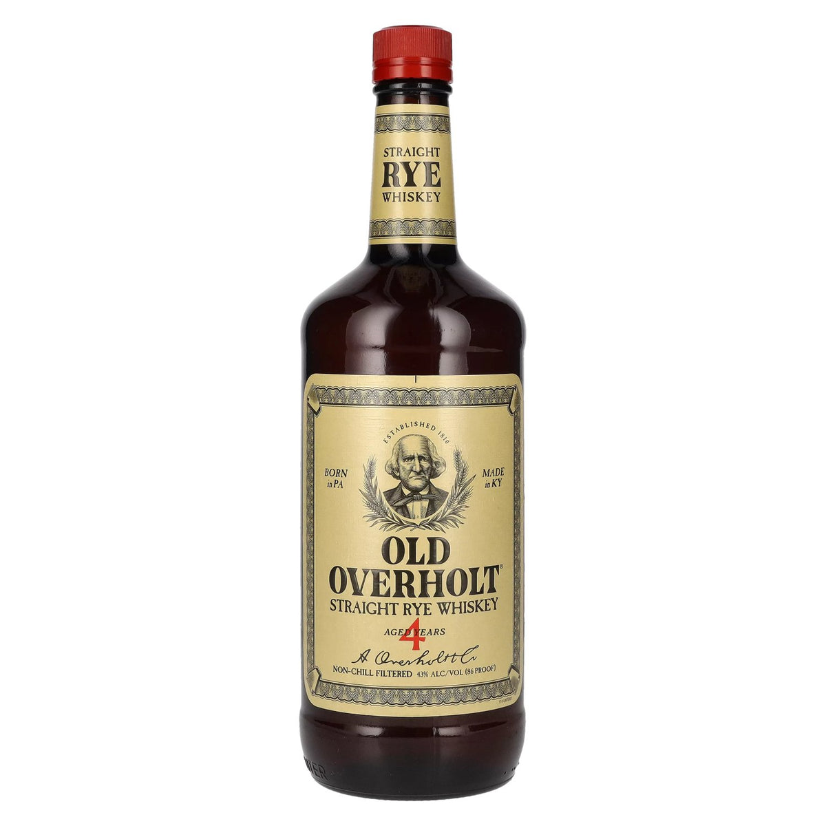 Old Overholt Straight Rye Whiskey 43% vol. 1 l