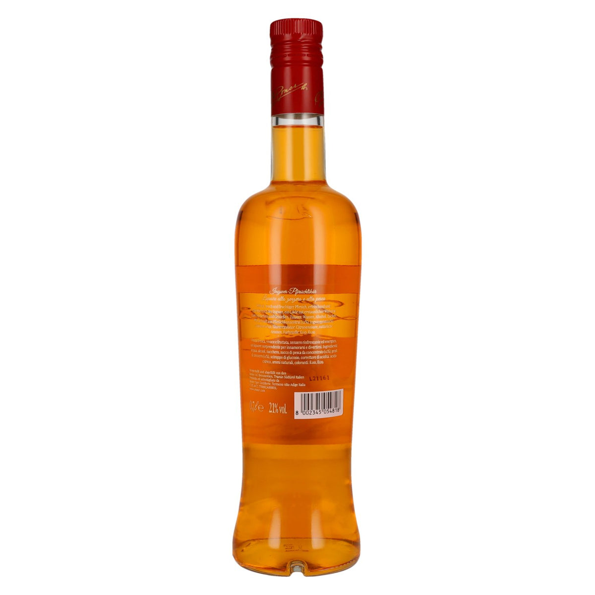 Liqueur de gingembre et de pêche Roner Zenzi, 21 % vol., 0,7 l