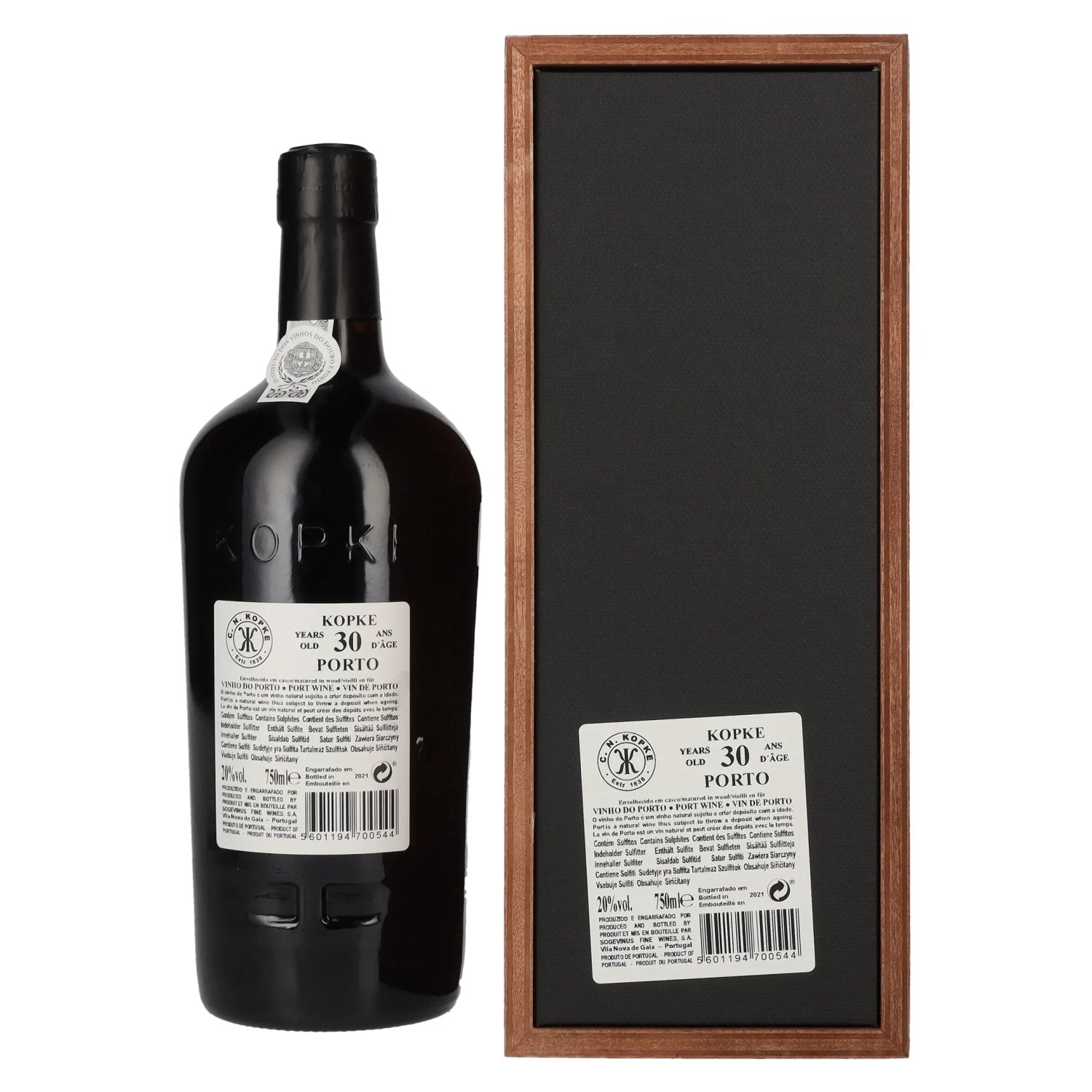 Kopke 30 ans d'âge TAWNY Porto 20 % vol. 0,75 l dans un coffret en bois