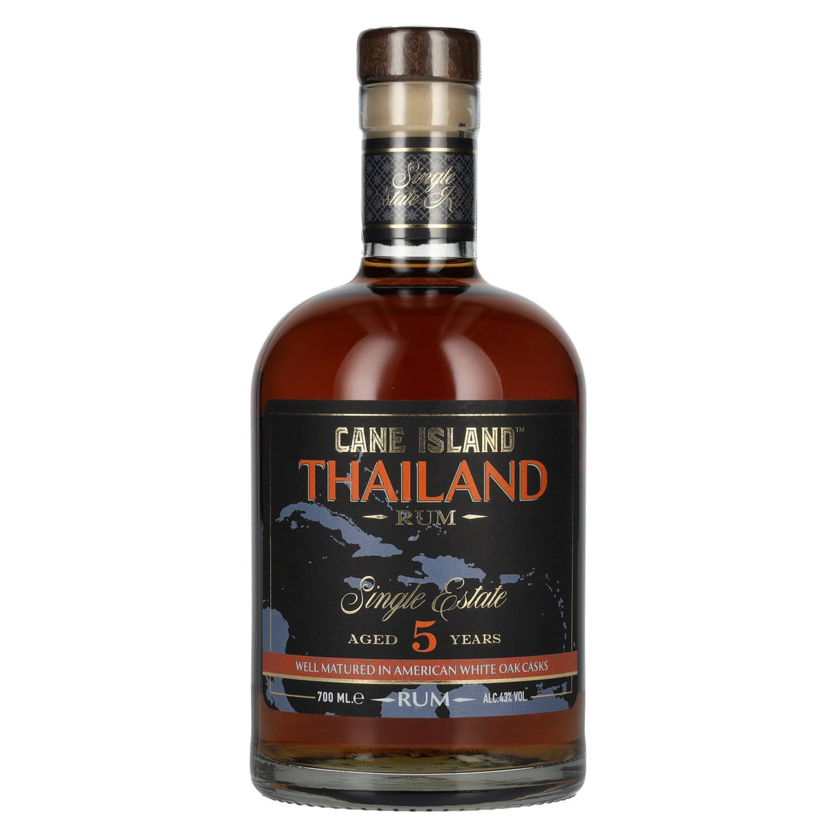 Cane Island THAILAND 5 Years Old Single Estate Rum 43% Vol. 0,7l