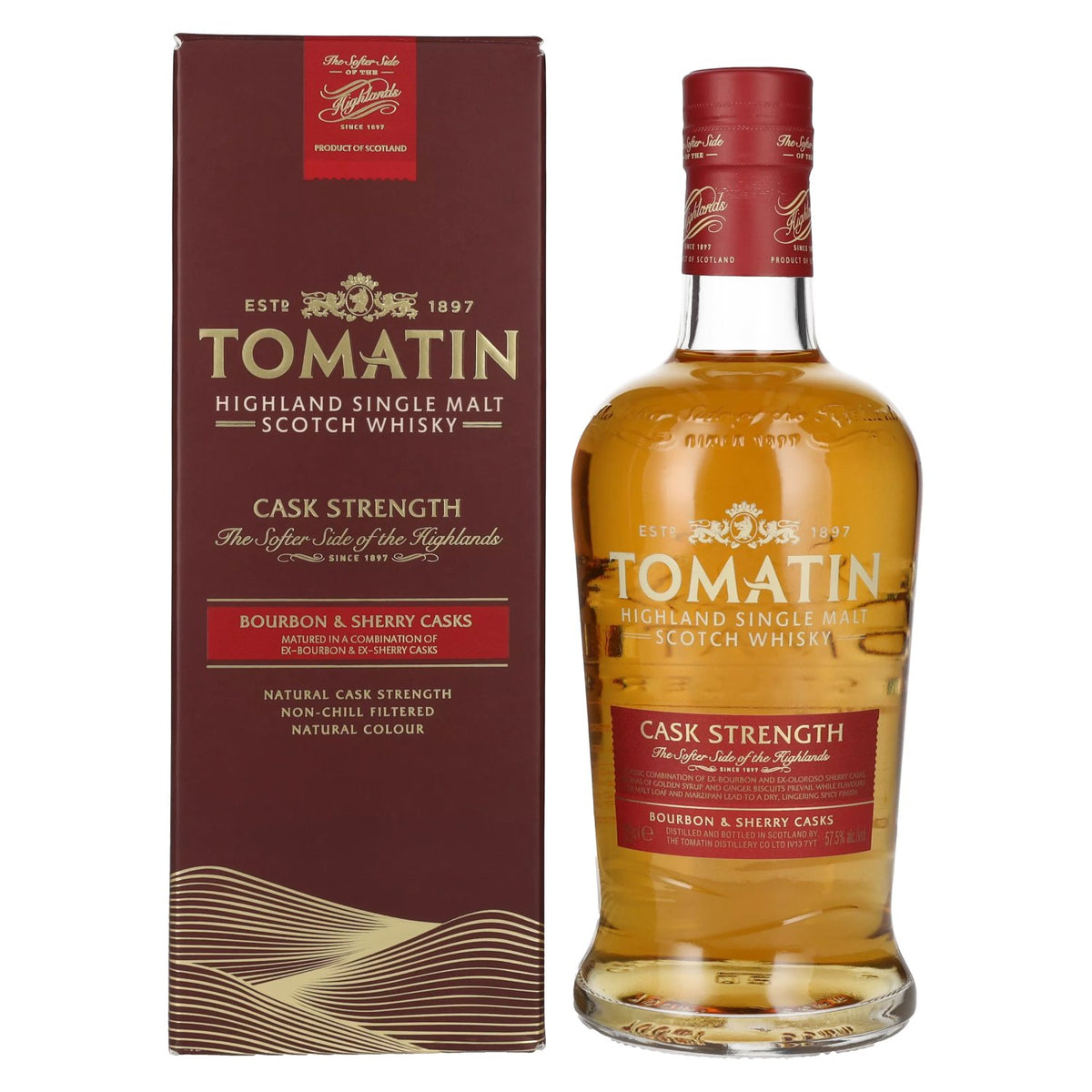 Tomatin Cask Strength Edition 57,5 % vol., 0,7 l, dans un coffret cadeau
