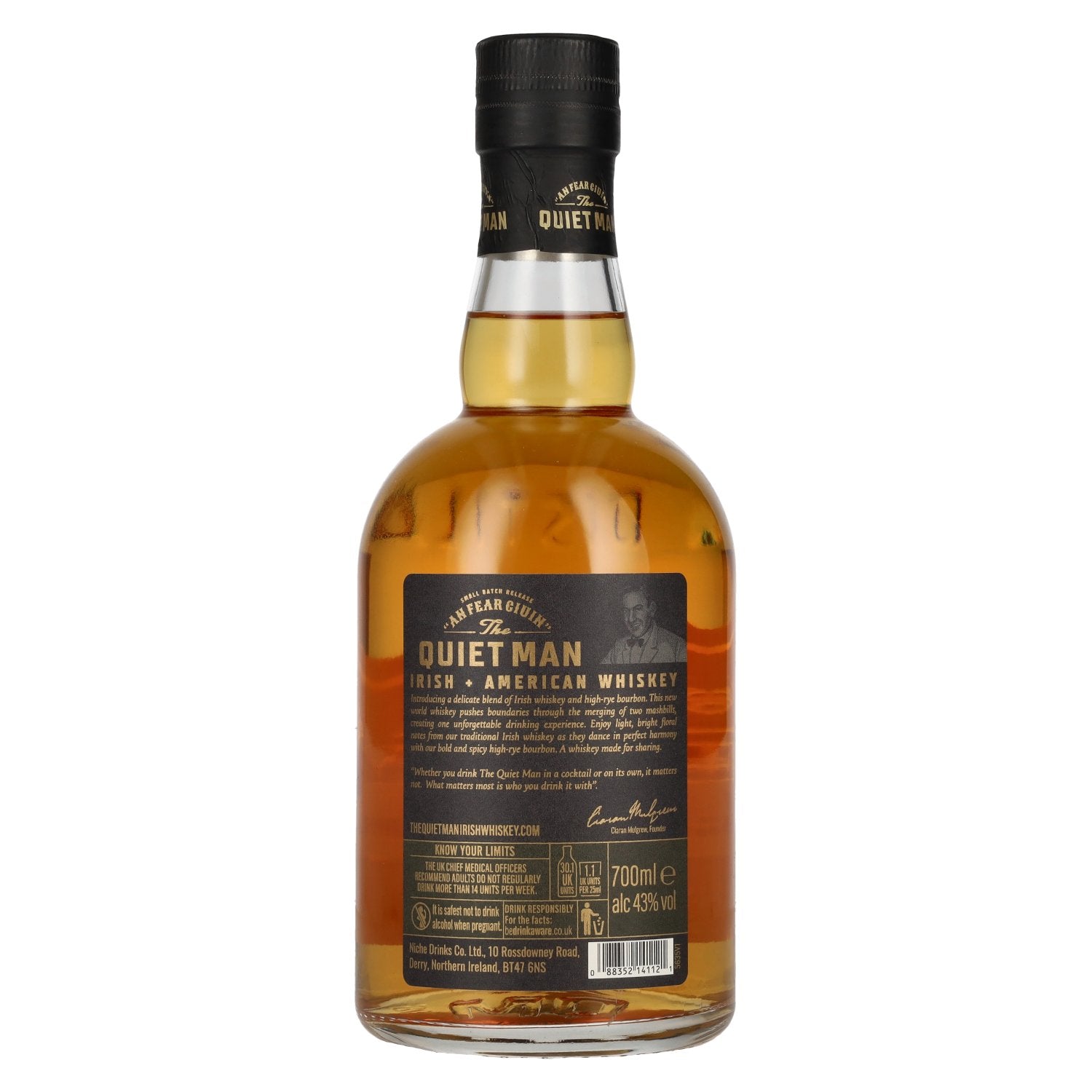 The Quiet Man AN FEAR CIUIN American Irish Whiskey 43% Vol. 0,7l