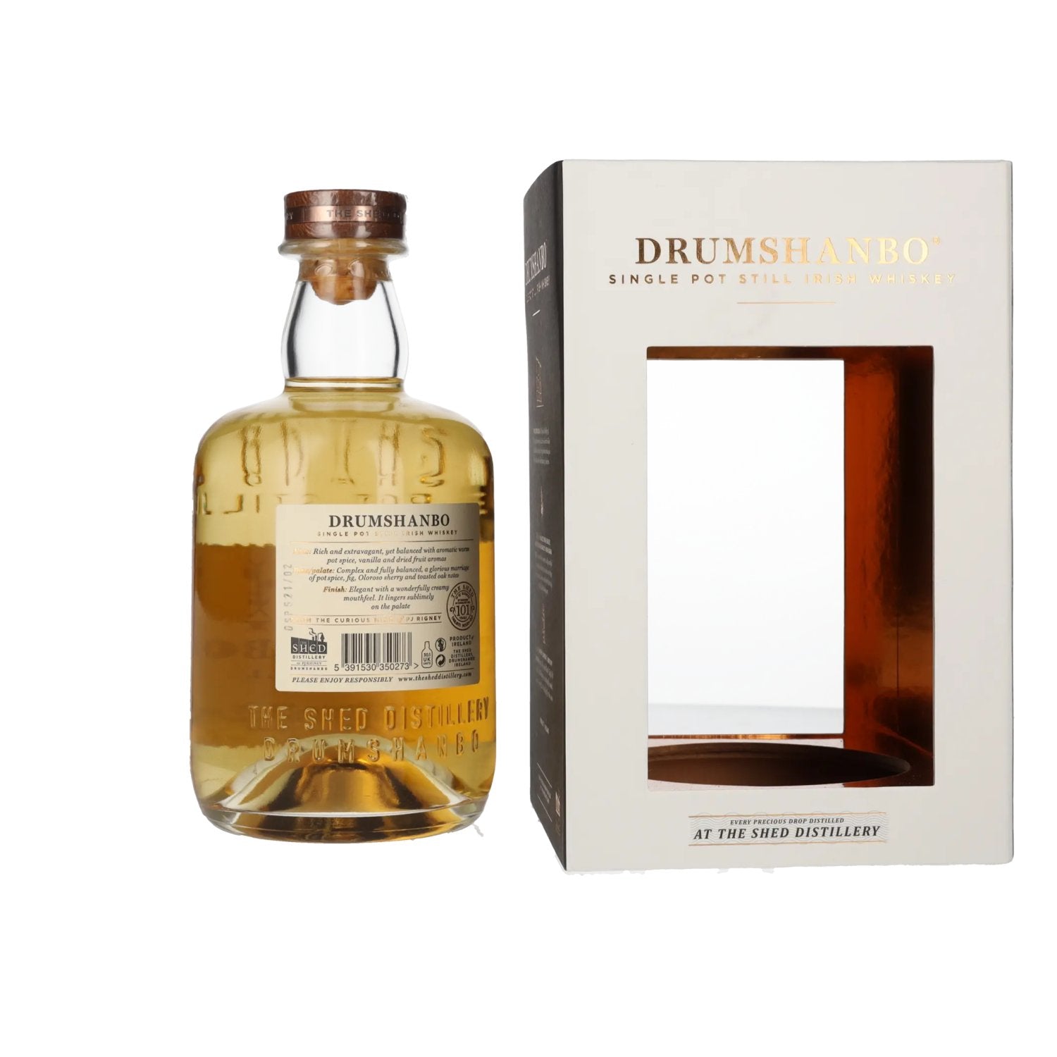 Drumshanbo Single Pot Still Irish Whiskey 43% vol. 0,7l en boîte cadeau