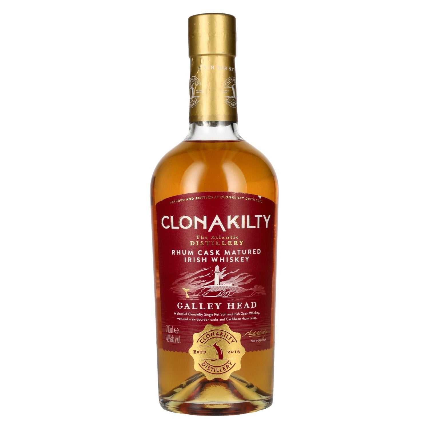 Clonakilty GALLEY HEAD Rhum Cask Matured Irish Whiskey 40% Vol. 0,7l
