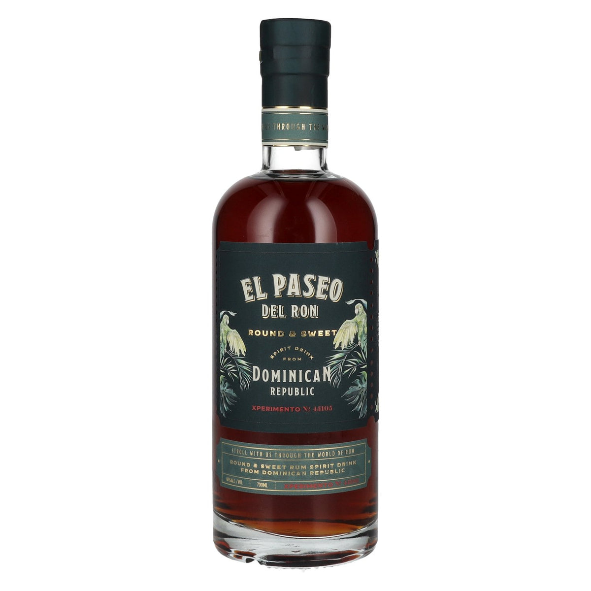El Paseo del Ron Xperimento, boisson spiritueuse à base de rhum, 40 % vol., 0,7 l