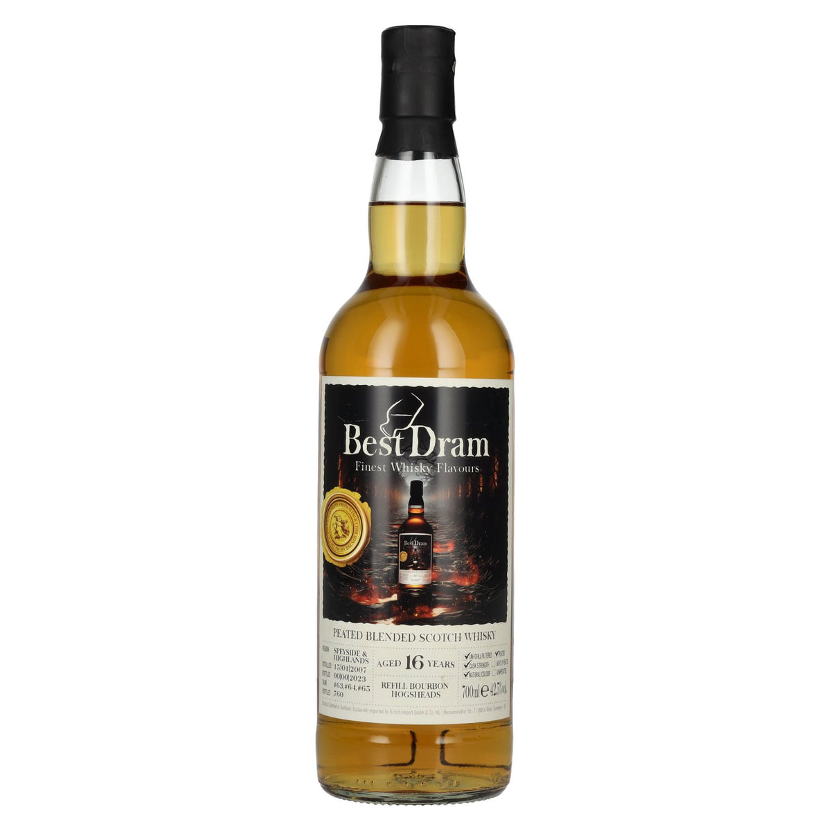 Best Dram 16 Years Old Speyside &amp; Highland Peated Blended Scotch Whisky 2007 42,5% Vol. 0,7l