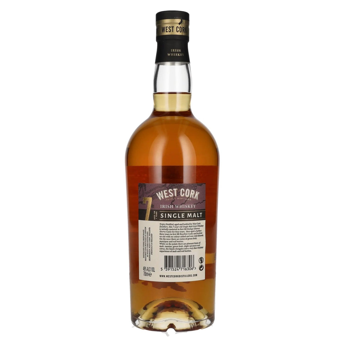 West Cork 7-Year-Old Single Malt Irish Whiskey 46% vol. 0.7 l