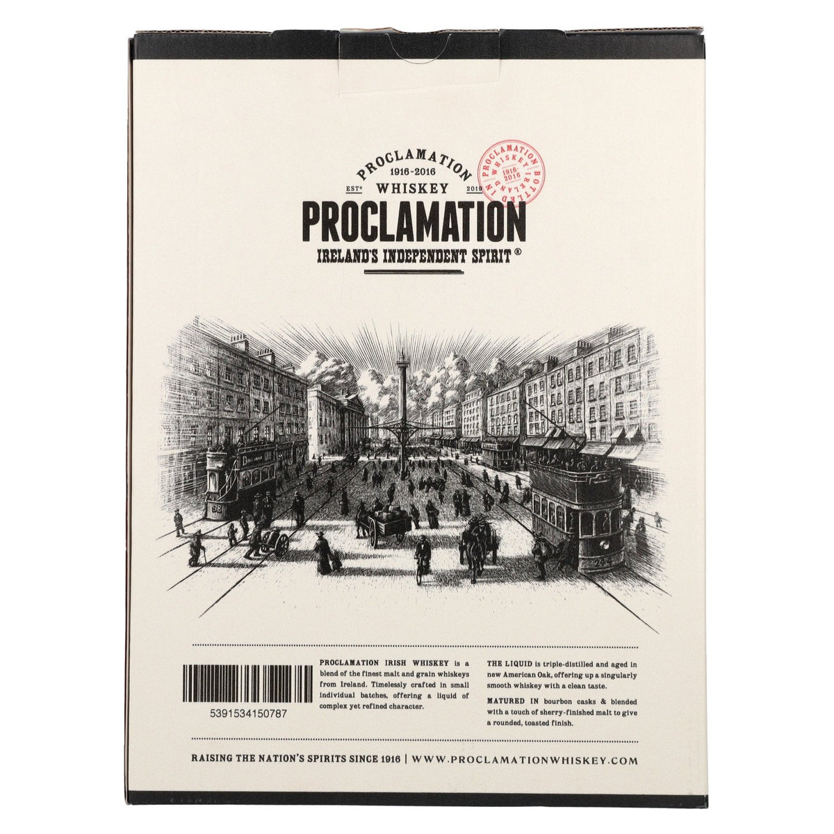 Proclamation Blended Irish Whiskey 40,7% Vol. 0,7l in Geschenkbox mit Glas