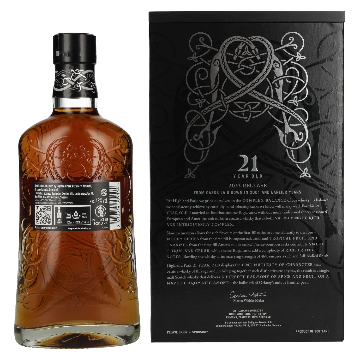 Highland Park 21 Years Old Release 2023 46% vol. 0,7l en coffret cadeau