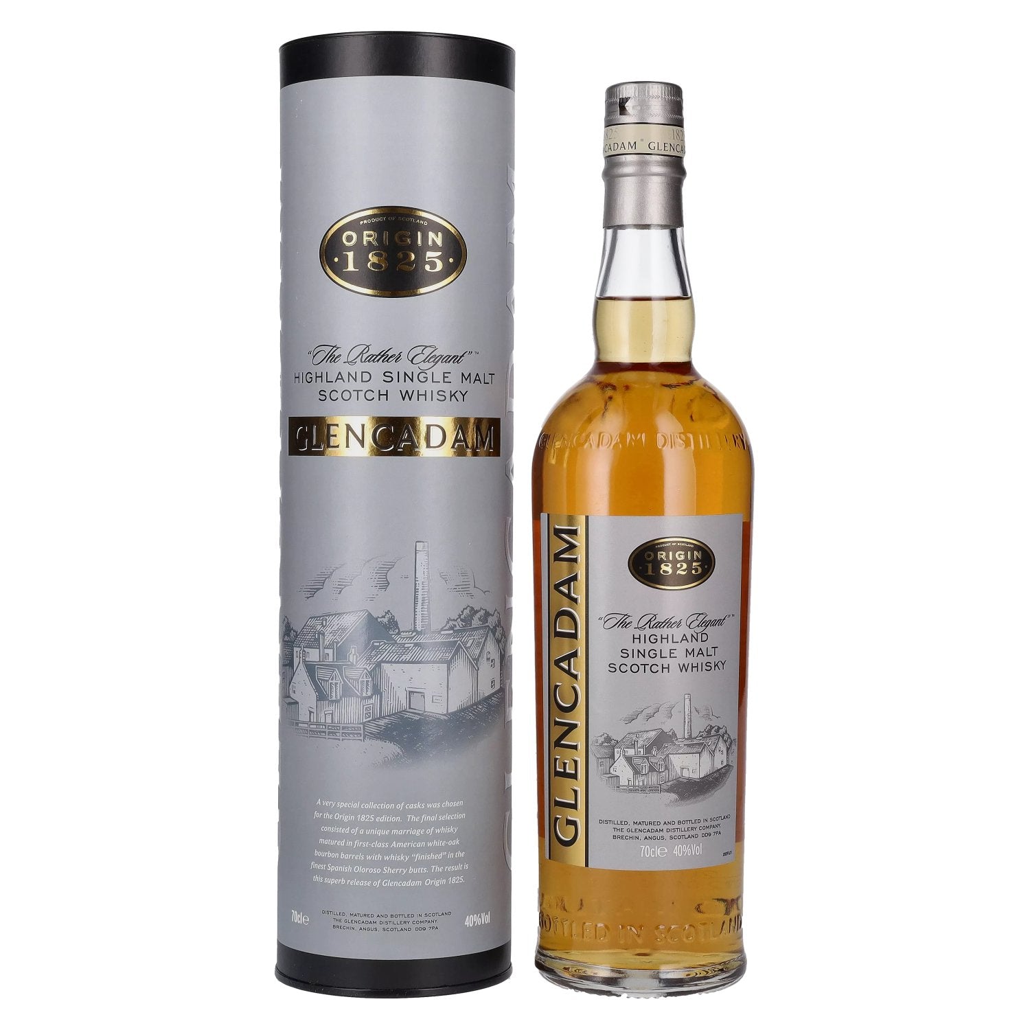 Glencadam Origin 1825 « The Rather Elegant » 40 % vol., 0,7 l, dans un coffret cadeau
