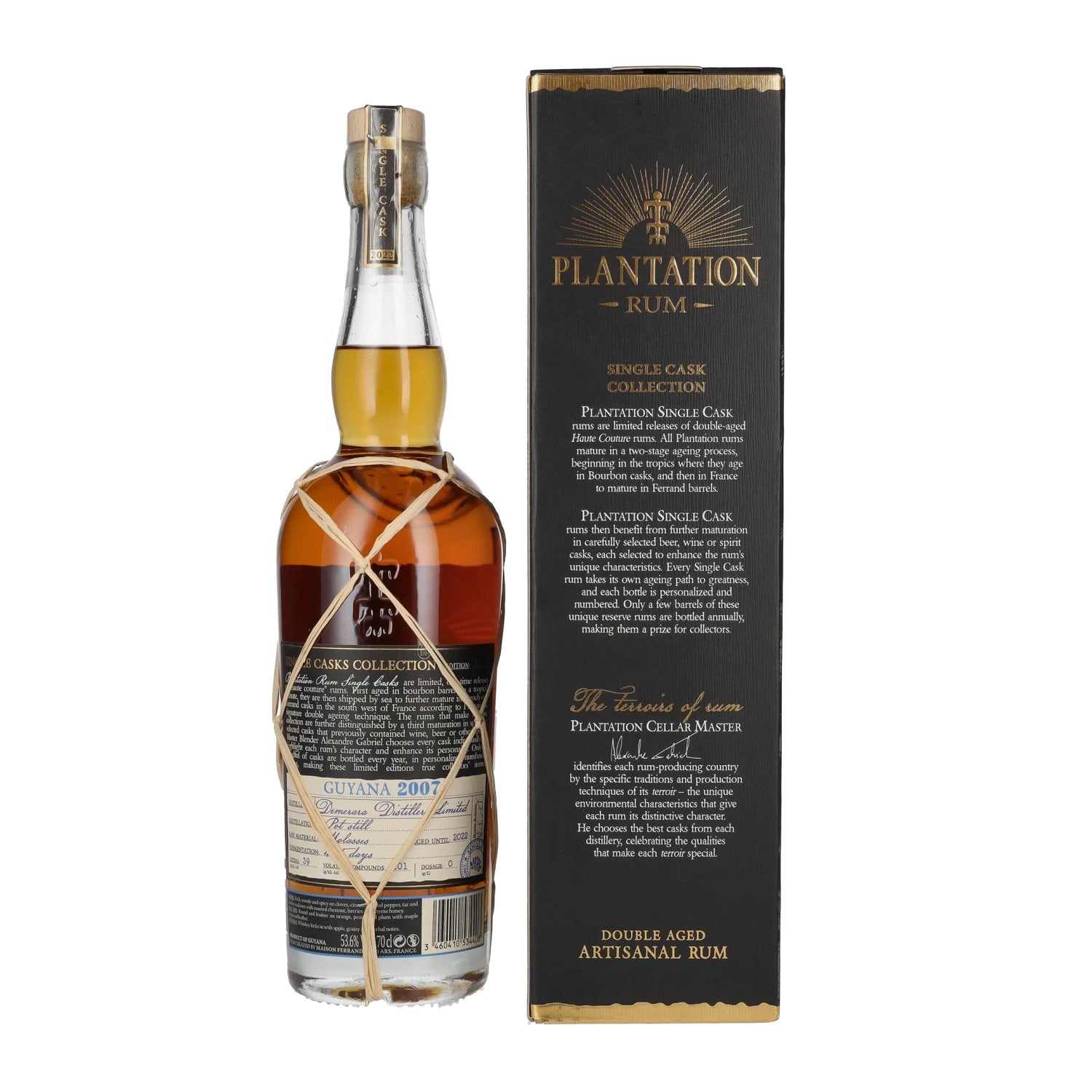 Plantation Rum GUYANA Single Cask Teeling Whiskey Cask Finish 2007 53,6% Vol. 0,7l in geschenkverpakking