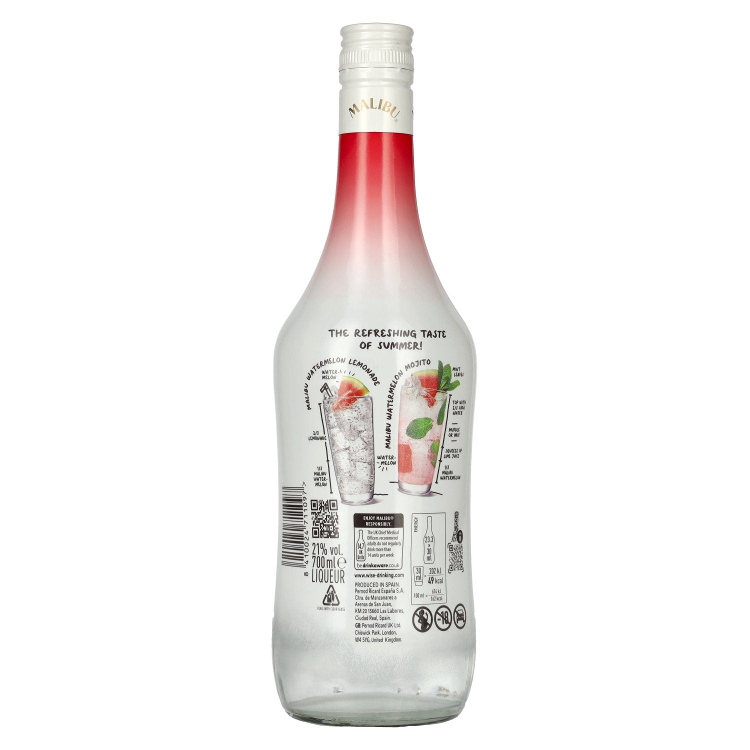 Malibu watermeloen likeur 21% vol. 0,7l