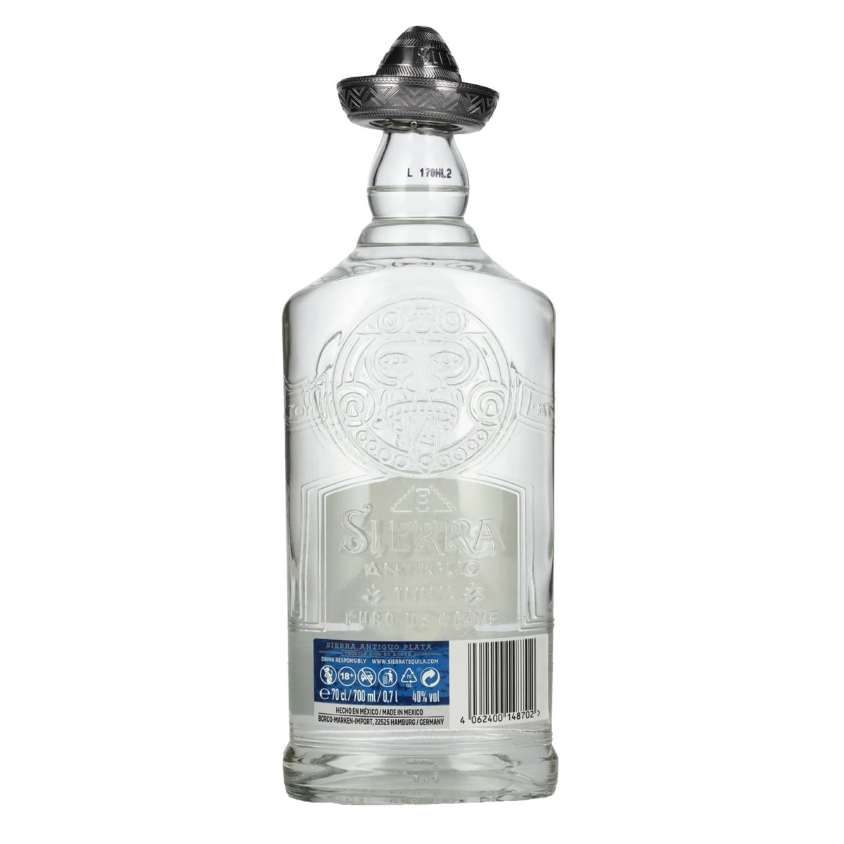 Sierra Tequila Antiguo Plata 100 % d'agave, 40 % vol., 0,7 l