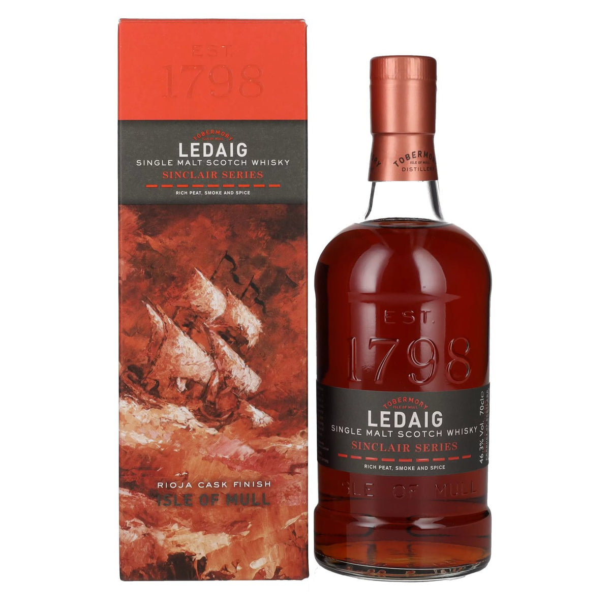 Ledaig SINCLAIR SERIES Rioja Cask Finish 46.3% vol. 0.7l in a gift box